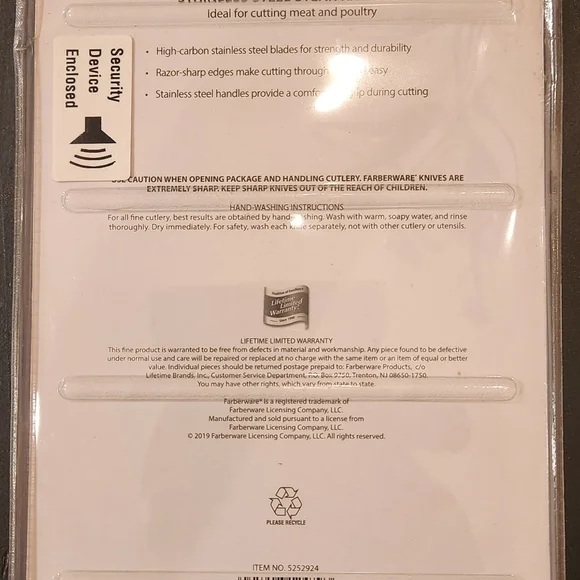 Farberware Stainless Steel Steak Knife Set - Picture 3 of 3